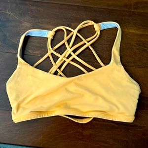 Golden orange sports bra lululemon SS 6